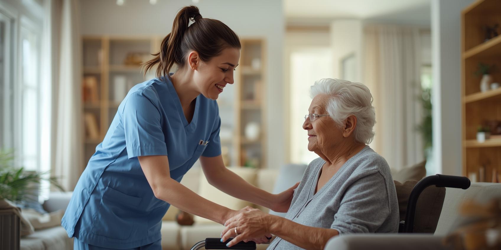 Soins d'hygiène à domicile avec respect